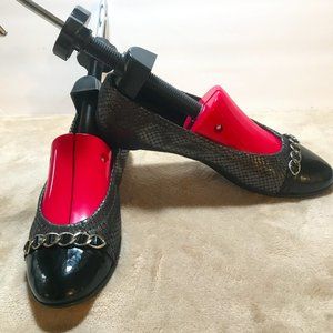 AGL Italian Ballet Flat with chain